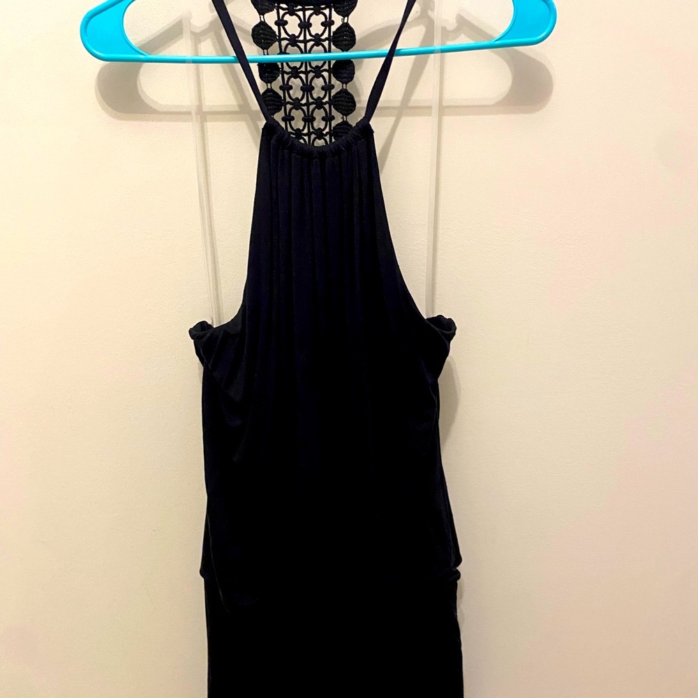 Black flow dress
